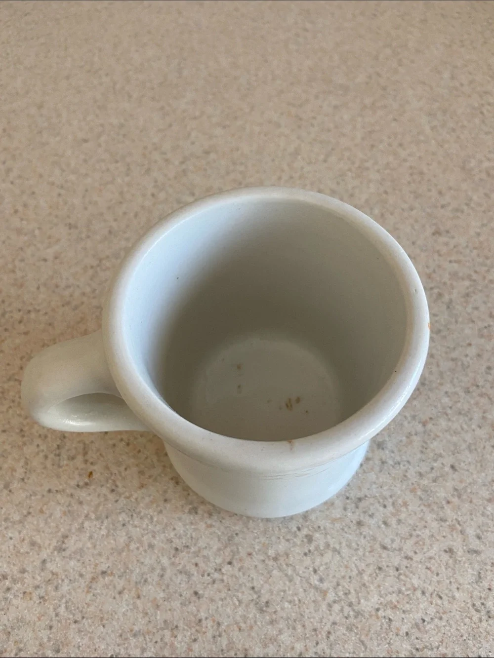 Antique White Ironstone Shaving Mug Union Barber Cup Vintage